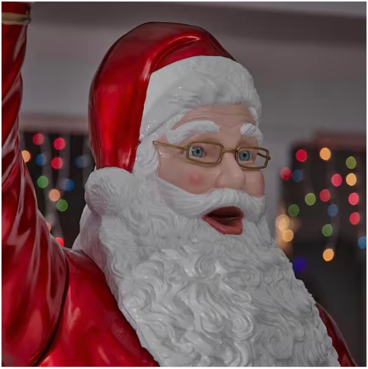 🎅 Christmas Statue 2025 🔥LED Towering Santa with Multi-Color Lantern