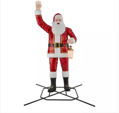 🎅 Christmas Statue 2025 🔥LED Towering Santa with Multi-Color Lantern